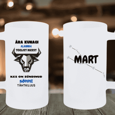 Õllekann - nime ja pildiga