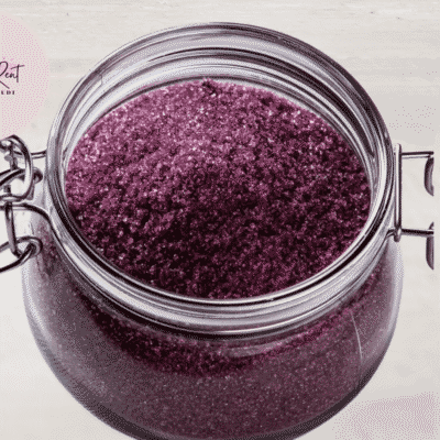 Värviline suhkur lilla (metsmarja)