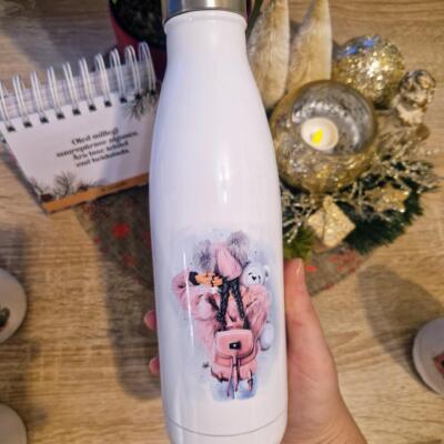 Termoveepudel nime ja pildiga