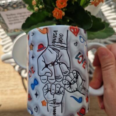 Tass | kruus 3D efektiga – isadepäev | vanavanematepäev