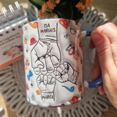 Komplekt - 3D efektiga (tass, võtmehoidja, šokolaad)