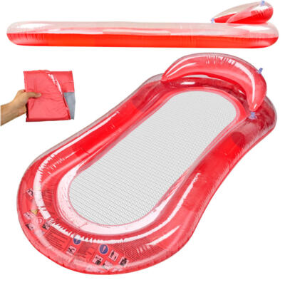 BESTWAY 43103 täispuhutav basseinimadrats koos võrguga punane