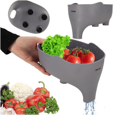 Valamu sõela sõelumisnõu, kraanikaussi, kraanikaussi kauss koos trummeliga köögi korraldaja elevant