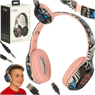 Bluetooth juhtmevabad kõrvaklapid Gaming Sport roosa