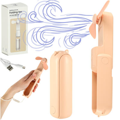 Lauaventilaator mini käeshoitav kokkupandav ventilaator kaasaskantav USB roosa