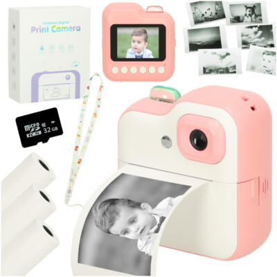 Pikakaamera lastele 1GB 24mpx valge