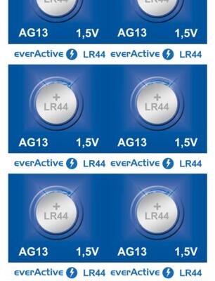 Bateria everActive Alkaline G13 LR44 LR1154 blister 10szt.