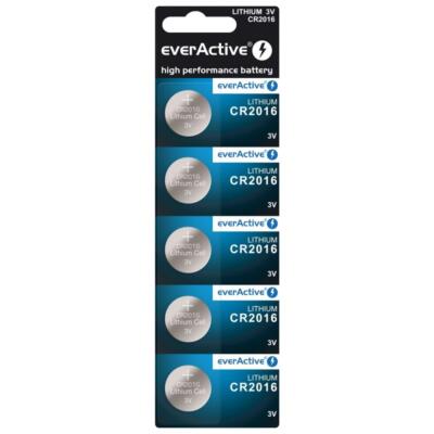 EverActive CR2016 liitiumnupu patarei blister 5tk