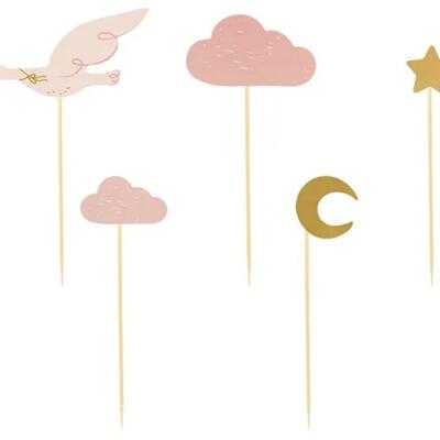 Dekoratsioonid muffinivormidele - Aas 11cm-12cm 7 tükki