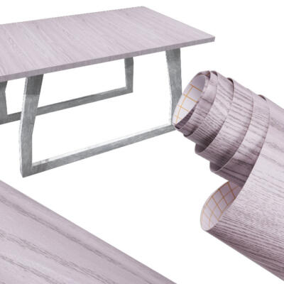 Isekleepuv fooliumrull seinakate tammepuust hõbehall 1,22x50m