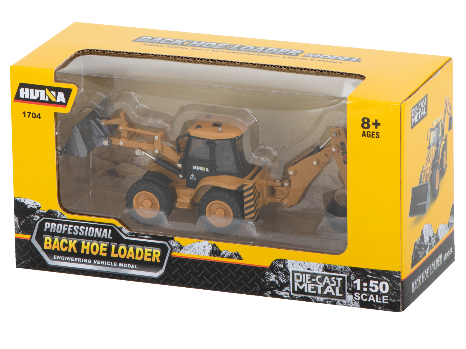 Metall-mudel ekskavaator-laadur buldooserga H-toys 1:50 - Pilt 9