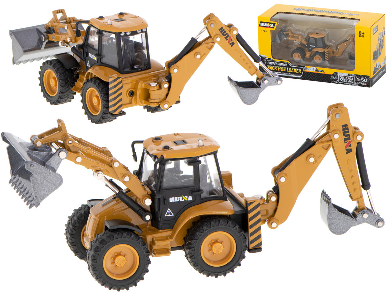 Metall-mudel ekskavaator-laadur buldooserga H-toys 1:50