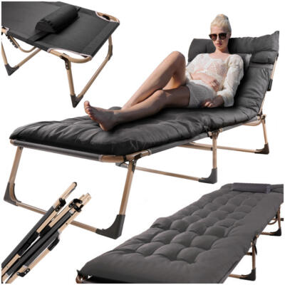 Turisti kokkupandav põlluvoodi 198 cm tumehall