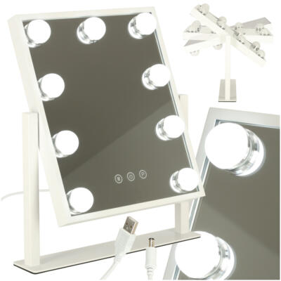 LED meigipeegel USB pirnidega 25x30cm