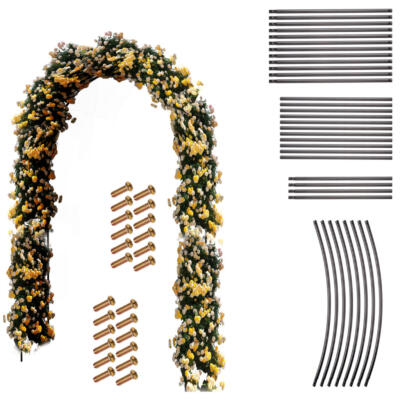 Pergoolikaare hoidja roosidele, lilledele, ploomidele, metallist 240 x 140 cm