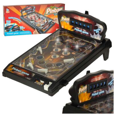 Pinball flipper arcade mängulaud koos tulede ja muusikaga