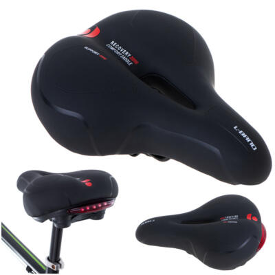 L-BRNO Sportlik jalgratta sadul mugav vaht elastne LED valgus