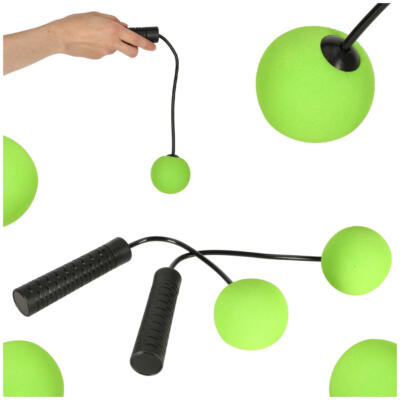 Traadita treening hüppetross roheline ja must