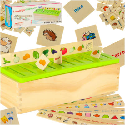 Puidust sorteerija puzzle sobitamine piltidega