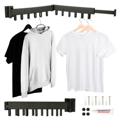 Teleskoopiline pikendatav seinakinnitus 84cm must