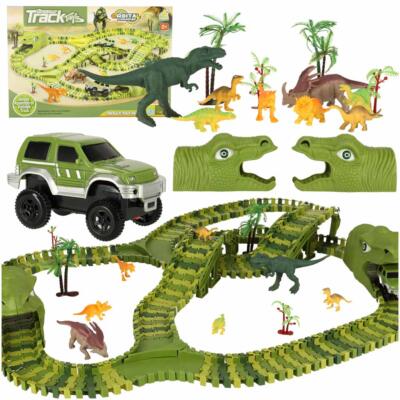 Racetrack dinosaurused autod 240 elementi