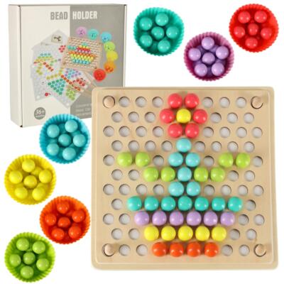 Hariduslike montessori helmepallide mosaiikpuzzle 77el.