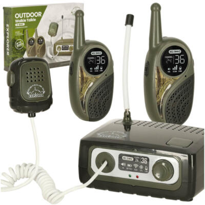 Walkie Talkie walkie talkie komplekt koos PBX-iga lastele khaki värvi