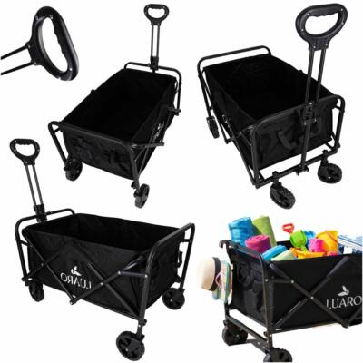 Ranna ostukäru kokkupandav turismikäru 360 teleskoopkäepidemega pöörlev käepide