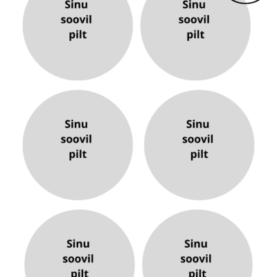 Suhkrupilt - söödav pilt ümmargune