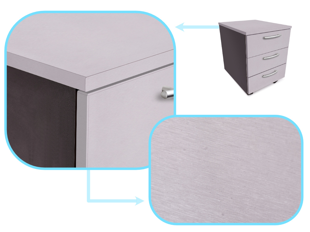 Fooliumrull metalne hõbedane harjatud hõbedane 1,52x30m - Image 2