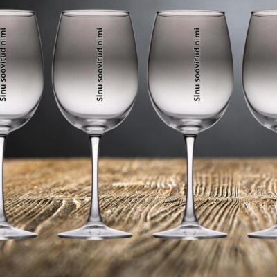 Veinipokaal Smoke (klaasist) – nimega