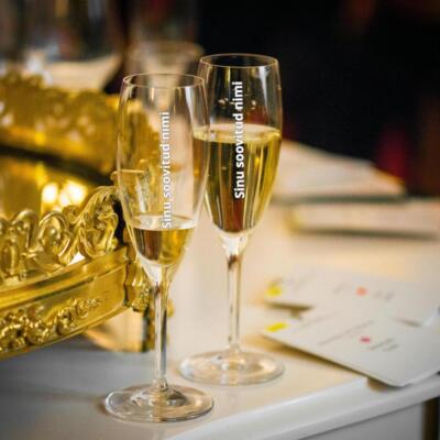 šampanjapokaal (klaas) – nimega