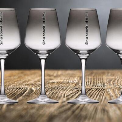 Veinipokaal Smoke (klaasist) – nimega