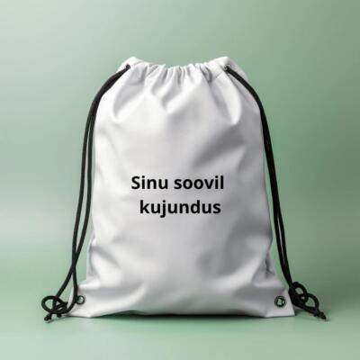 Nööridega kott - pildi ja nimega