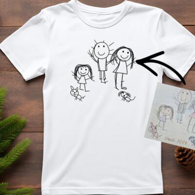 T-särk või pusa – sinu lapse joonistusega