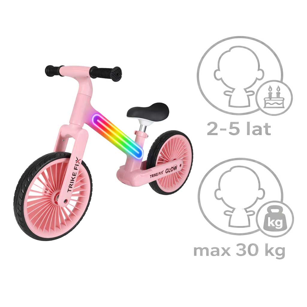 Trike Fix Glow LED maastikuratas roosa - Image 13