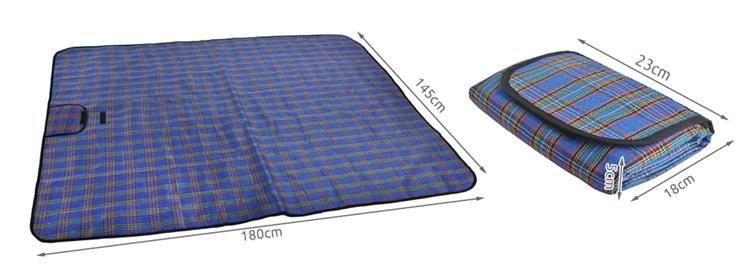 Piknikumatt 145x180 - sinine - Pilt 3