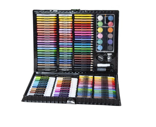 Maalimiskomplekt kohvris 168 tk must - Pilt 8