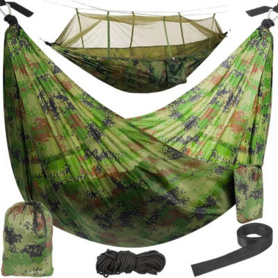 Santiago Army turistivõrkkiik 260x140cm võrguga