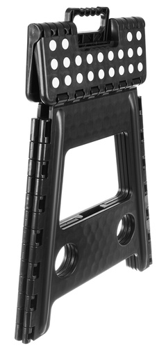 Kokkupandav taburet must-valge 39 cm - Pilt 4