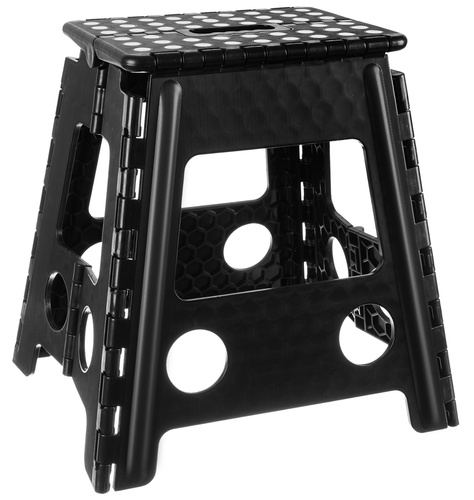 Kokkupandav taburet must-valge 39 cm - Pilt 5