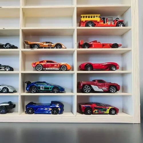 Puidust riiul mänguautodele KRUZZEL 20233 - Pilt 4