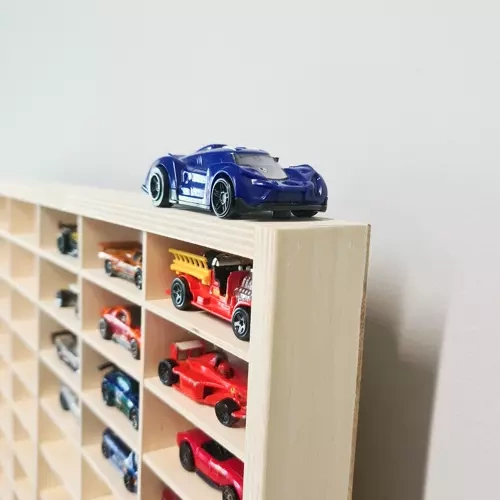 Puidust riiul mänguautodele KRUZZEL 20233 - Pilt 6