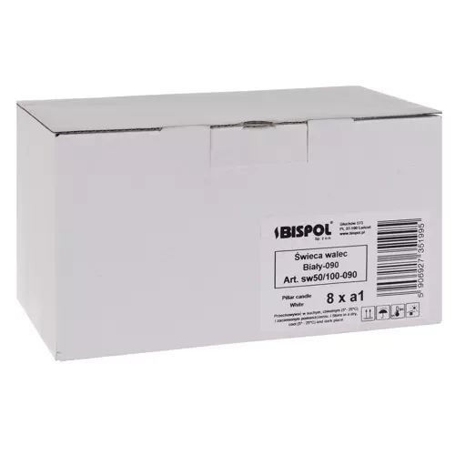 Valge silinderküünal - 8 tk komplekt - Pilt 9