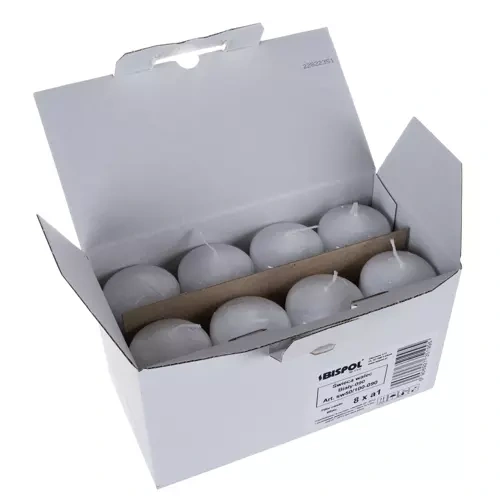 Valge silinderküünal - 8 tk komplekt - Pilt 8