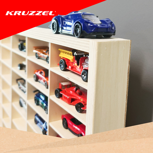 Puidust riiul mänguautodele KRUZZEL 21997 - Pilt 3