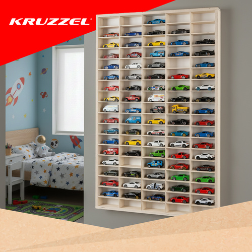 Puidust riiul mänguautodele KRUZZEL 21997 - Pilt 4