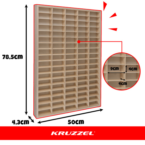 Puidust riiul mänguautodele KRUZZEL 21997 - Pilt 2