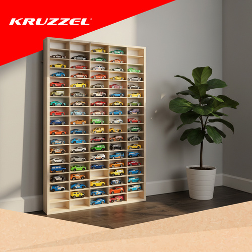 Puidust riiul mänguautodele KRUZZEL 21997 - Pilt 6