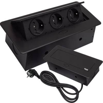 Socket hidden in the countertop - triple Izoxis 21659